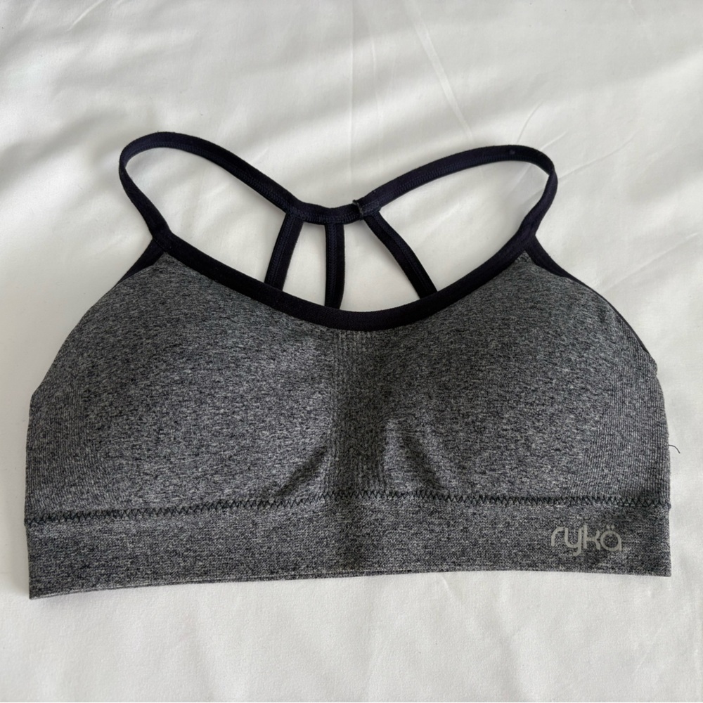 Ryka Gray and Black Sports Bra